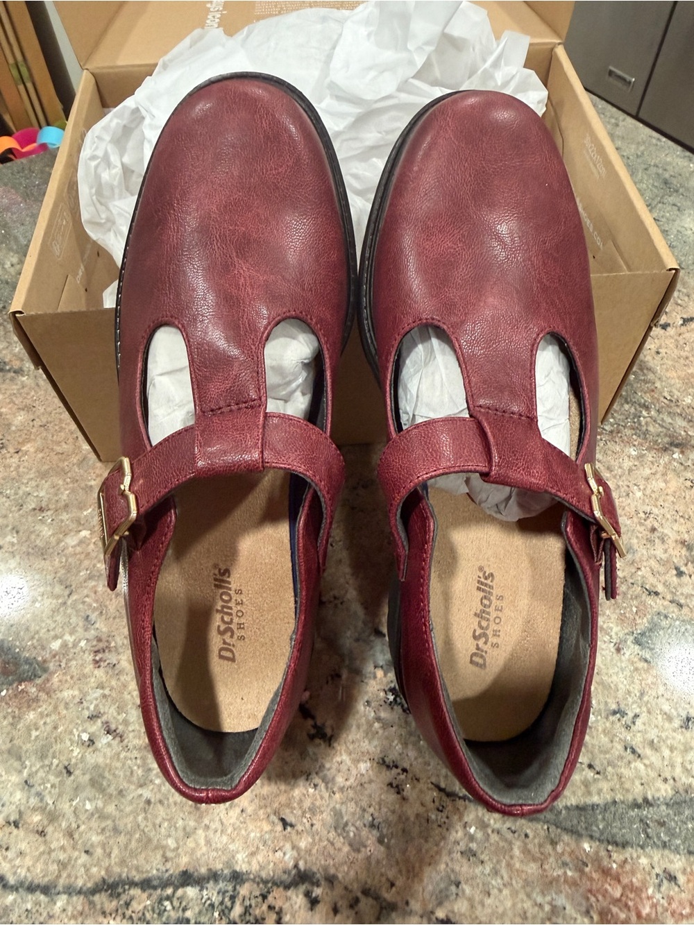Dr. Scholl’s Burgundy Platform Mary Jane Shoes – Women’s Size 7.5